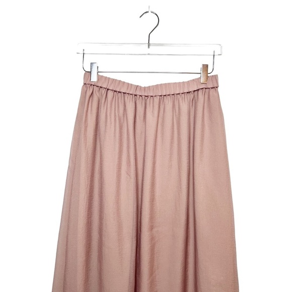 & Other Stories Blush Crepe Women’s Fairy Maxi Overlay Skirt M - Picture 3 of 12